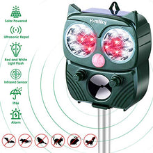 Carica l&#39;immagine nel visualizzatore di Gallery, Repellente Gatti, Homtiky Ultrasuoni Energia Solare IP66...