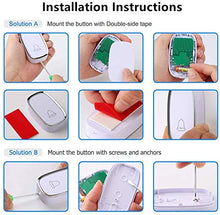 Carica l'immagine nel visualizzatore di Gallery, Campanello Senza Fili Impermeabile, Wireless Doorbell Con Raggio 1-2 Bianco