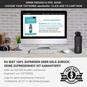 720°DGREE Bottiglia d'Acqua “uberBottle“ - 01 Softtouch | Onyx Black - Nero