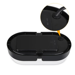 M EGA MEGACUBE Ovale Lampada da Parete Esterno LED Nero 10w - Ilgrandebazar