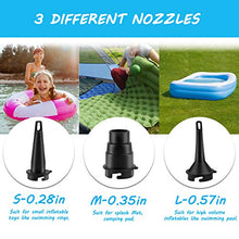 Carica l'immagine nel visualizzatore di Gallery, QXMCOV Pompa Elettrica Ricaricabile, 2 in 1 Gonfiando Sgonfiando Pompa...