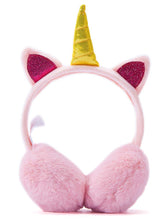 Carica l&#39;immagine nel visualizzatore di Gallery, Cuffie Paraorecchie per Ragazze nel Peluche Unicorn Design - Ilgrandebazar