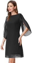 Carica l'immagine nel visualizzatore di Gallery, GRACE KARIN Abito Donna Estivo Vestito Chiffon Manica Corta Estiva Top Casual in Chiffon Girocollo