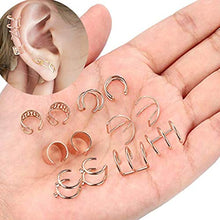 Carica l&#39;immagine nel visualizzatore di Gallery, LEEQ 6 Paia Orecchio Clip in Acciaio Inossidabile Non Piercing Orecchini... - Ilgrandebazar