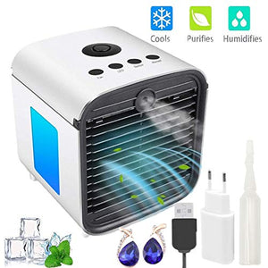 Mini Condizionatore Portatile, Air Cooler Raffrescatore Evaporativo Aria...