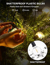 Carica l'immagine nel visualizzatore di Gallery, Catena Luminosa LED G40 per Esterno, 9,5m con 25+2 Lampadine Plastica Infrangibili per Cortile, Veranda, Caffetteria, Feste, Matrimoni e Giardino