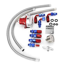 Carica l&#39;immagine nel visualizzatore di Gallery, KIMISS Regolatore di pressione carburante universale rosso + argento - Ilgrandebazar