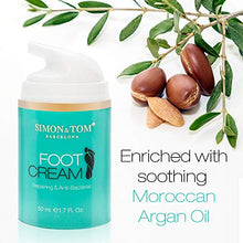 Carica l&#39;immagine nel visualizzatore di Gallery, Simon &amp; Tom Crema Idratante per i Piedi con Olio di Argan, Tea Tree Oil e...