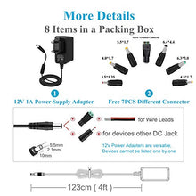Carica l'immagine nel visualizzatore di Gallery, EFISH Adattatore di Alimentazione 12V 1A Con 1A(Switch)+7Plugs