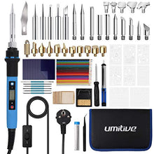 Carica l&#39;immagine nel visualizzatore di Gallery, Umitive 92 Pcs Kit Pirografia Legno con LCD Schermo, Cavo di alimentazione...