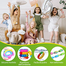 Carica l'immagine nel visualizzatore di Gallery, Dora Sicom da 32 pezzi Bracciale in silicone, set da gioco con bracciale in gomma, braccialetto con fossette in gomma semplice per bambini/adulti, Ideale come gadget per feste bambini