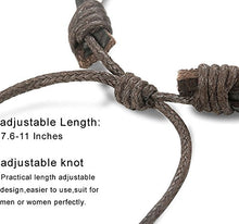 Carica l&#39;immagine nel visualizzatore di Gallery, BESTEEL 28PCS Intrecciato Bracciali Pelle da Uomo Donna Punk Multilivello... - Ilgrandebazar