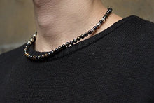 Carica l&#39;immagine nel visualizzatore di Gallery, Collana CHRO09 Occhio di tigre scura per uomo e donna - Ilgrandebazar