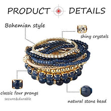 Carica l&#39;immagine nel visualizzatore di Gallery, Milacolato 4 Set Braccialetti Impilabili per Donne con Perline... - Ilgrandebazar