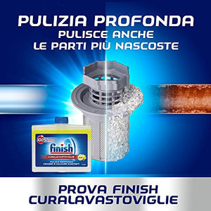 Finish Curalavastoviglie Additivo Lavastoviglie, Limone, 2 x 250 ml - Ilgrandebazar
