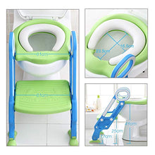 Carica l&#39;immagine nel visualizzatore di Gallery, ADOVEL Riduttore WC per Bambini Ergonomico Con Schienale Alto, Baby training...