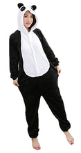Carica l&#39;immagine nel visualizzatore di Gallery, Mescara Pigiama Panda Cosplay Intero Unisex XL per alto 178-188 cm, Nero - Ilgrandebazar