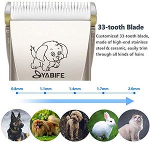 Yabife Tosatrici Cani Professionale, Cordless Tosatore Tagliacapelli a black1