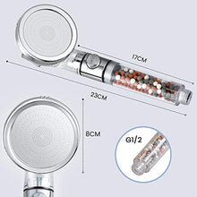 Carica l&#39;immagine nel visualizzatore di Gallery, Rovtop Soffione Doccia Anticalcare Alta Pressione - Universale 3 Mode...