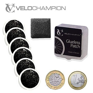 VeloChampion - Kit di toppe autoadesive leggere per riparazione pneumatici...