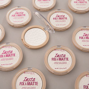 Rimmel - Cipria Trasparente Compatta Fix&Matte - Formula Opacizzante e... - Ilgrandebazar