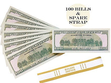 Carica l&#39;immagine nel visualizzatore di Gallery, Banconote dollari fac simile - 100 Stampe Old Style $100 10K STACK - Ilgrandebazar