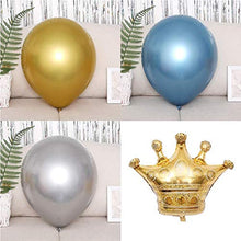 Carica l'immagine nel visualizzatore di Gallery, Ponmoo Feste di Compleanno con Palloncini Argento Oro Blu, 124 Pezzi