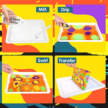 Carica l&#39;immagine nel visualizzatore di Gallery, Coodoo Vernice marmorizzante ad acqua per bambini, kit di artigianato per ragazze e ragazzi, per bambini dai 6 agli 8-12 anni