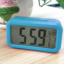 Carica l&#39;immagine nel visualizzatore di Gallery, OurLeeme Sveglia Digitale, Comodino a Batteria Display LCD Sensore di Blu - Ilgrandebazar
