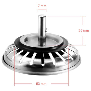 Anpro Tappo filtro lavello cucina in acciaio inox 304 78mm - Ilgrandebazar