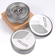 Carica l'immagine nel visualizzatore di Gallery, ZITFRI 12 PCS Coppapasta Rotondo Acciaio Inox Tagliapasta Aperta Tondo...