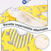 Carica l&#39;immagine nel visualizzatore di Gallery, Lictin 3 Pezzi Bavaglino a Manica Lunga - Impermeabile Unisex L-100 - Ilgrandebazar