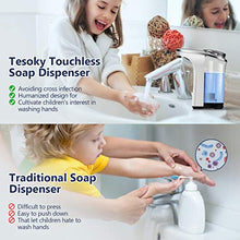 Carica l&#39;immagine nel visualizzatore di Gallery, Tesoky Dispenser Sapone Automatico 500ml/17oz, Gel Disinfettante...