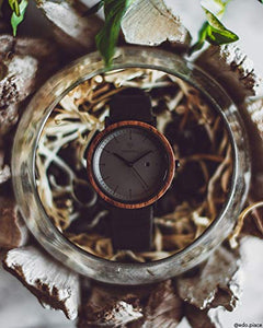 KERBHOLZ orologio in legno - Masterpieces Collection Noce / Nero Notte - Ilgrandebazar