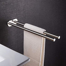 Carica l&#39;immagine nel visualizzatore di Gallery, ZUNTO Bagno Porta Salviette da Parete Acciaio Inox Portasciugamani 40cm 2...