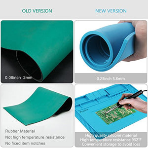 Tappeto da Lavoro, Preciva 45x 30 cm Tappetino Saldatura Resistente al... - Ilgrandebazar