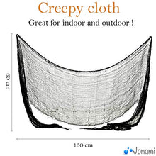 Carica l&#39;immagine nel visualizzatore di Gallery, Jonami Decorazioni Halloween Casa XXL - Festone Happy Halloween, Festoni, Palloncini, Ragnatela, Pipistrelli 3D, Scheletro Articolato, Straccio Raccapricciante Nero Panno di Stoffa Spaventoso