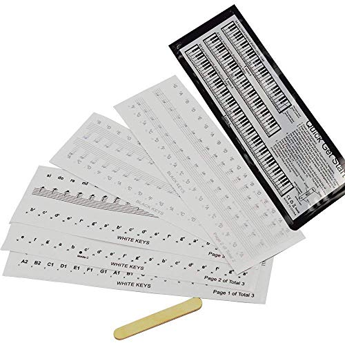 Adesivi Tastiera Pianoforte 49/61/76/88 Tasti - Trasparenti E Rimovibili Con E-Book - Foto 2