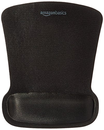 AmazonBasics - Tappetino per mouse in gel con poggiapolsi