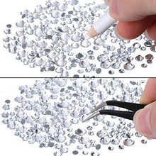 Carica l'immagine nel visualizzatore di Gallery, 2000 Pezzi Strass di Vetro Flatback Hot Fix Rotondo Gemme Cristallo 1.5-6...