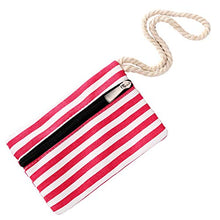 Carica l&#39;immagine nel visualizzatore di Gallery, Borsa da spiaggia grande con cerniera 58 x 38 x 18 cm shopper Rosa-bianco