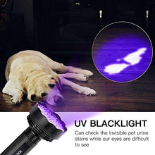 Carica l'immagine nel visualizzatore di Gallery, YOUTHINK Torcia UV, Lampada Ultravioletta 395nm per Animali Cane 51 LEDs
