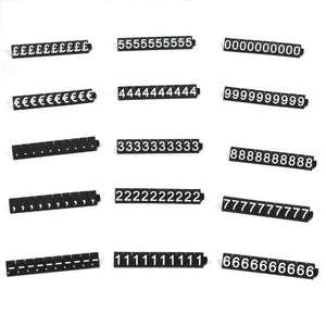 PC3721@ 1 Kit di cubi Prezzo per vetrine (340 340 cubi, Bianco Su Nero - Ilgrandebazar