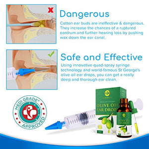Medi Grade Kit Siringa per Pulizia Orecchie con Olio d’Oliva in Gocce –... - Ilgrandebazar
