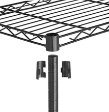 Carica l&#39;immagine nel visualizzatore di Gallery, AmazonBasics - Scaffalatura a 4 ripiani, su rotelle, Nero - Ilgrandebazar