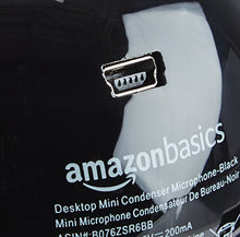 Carica l&#39;immagine nel visualizzatore di Gallery, AmazonBasics - Mini microfono a condensatore da scrivania, Nero - Ilgrandebazar