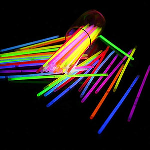 San Jison Pacco di 100 Barre Luminose per Party, Braccialetti Fluorescenti...
