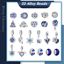 Carica l&#39;immagine nel visualizzatore di Gallery, WEVOL Calendario Avvento Gioielli 2023 Bambina Donna, Calendario Avvento Bracciale Bambini Kinder Fai da Te, Calendario Dell Avvento Braccialetti Regalini Sorprese Regalo di Natale per Ragazza Donna