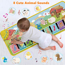Carica l'immagine nel visualizzatore di Gallery, Lobyoh Tappeto Musicale per Bambini con 8 Animali, Piano Regalo di Compleanno, da Danza, Tappetino per Pianoforte, Giocattolo