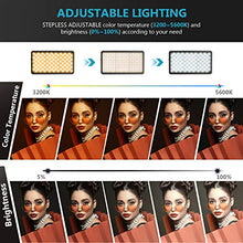 Carica l'immagine nel visualizzatore di Gallery, Neewer ML-180AI On-Camera Video Light, Pocket-Size 180 SMD LED/Bi-Color...